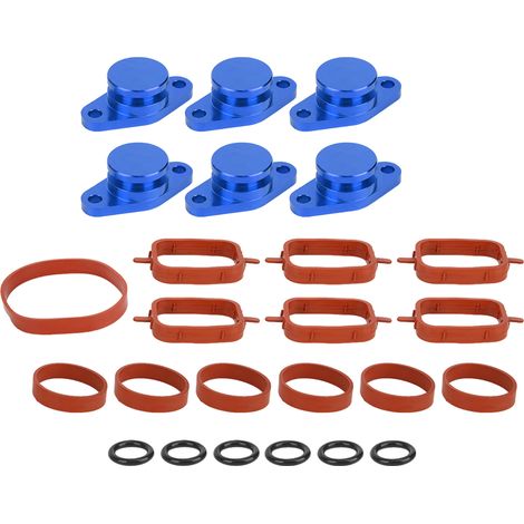 EBTOOLS Drallklappendichtungen, 6x22mm Motor-Drallklappen, Blindstopfen mit Gummidichtungen entfernen, geeignet für M57/M57D25 (Blau). (1/5)