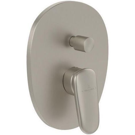 villeroy boch Villeroy & Boch Antao Miscelatore monocomando a incasso, 184x221x57mm, TVT111001000, Brushed Nickel Matt, TVT11100100064