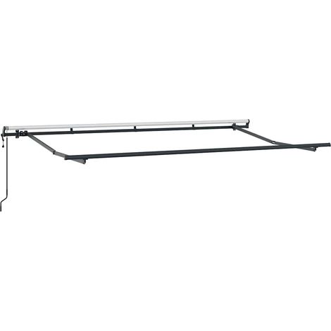 Cadre d'auvent Anthracite 4 x 2 m Métal