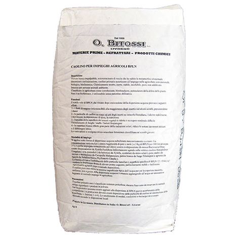 Caolino micronizzato, 10 micron (pallet da 60 sacchi da 10 kg), per trattamenti fogliari (1/3)