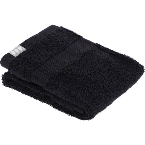 Asciugamano invito 30x50 cm 100% cotone - nero - Tendance
