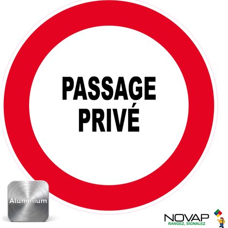 Panneau Passage privé - Alu Ø300mm - 4010199