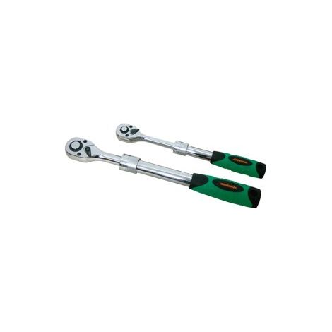 Herramienta manual, Jonnesway, R5104, para mecánica y mantenimiento, carraca 1/2", mango telescópico, ergonómico, resistente y de alta precisión