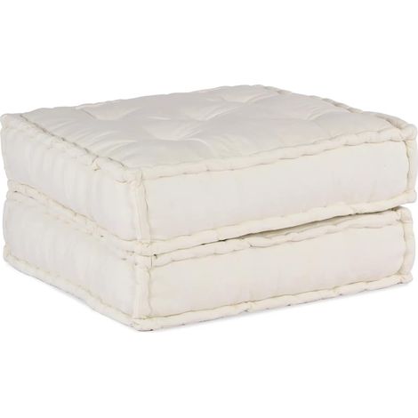 vidaXL Canapé modulaire crème 70x70x36 tissu