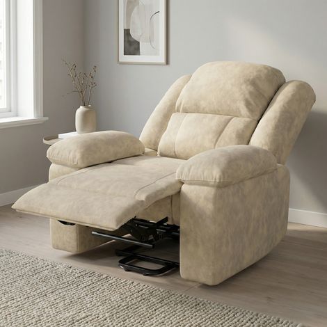 Poltrona Massaggiante Elettrica Alzapersona, 102x93x106cm, Poltrona Relax Reclinabile con 8 Punti di Massaggio e Riscaldamento, Tessuto Tecnologico, Moderna, Marrone