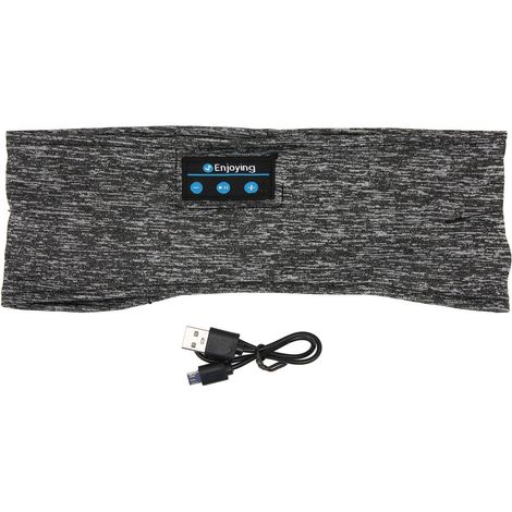 Casque de sommeil Bluetooth-huvudband Casque de sommeil sans fil, casque bandeau Bluetooth avec haut-parleurs stéréo HD ultra fins