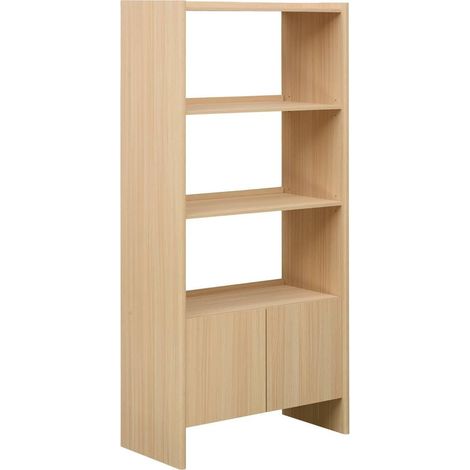 Bibliothèque 3 Niveaux "John" 180cm Beige (1/5)