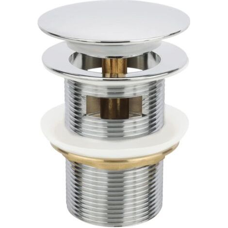 Bouchon de vidange de baignoire autoportante chromé . compatible avec le kit de vidange (1/5)