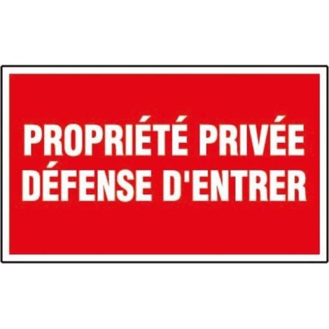 Segnale stradale rettangolare Novap - Proprietà privata - Divieto di accesso NOVAP