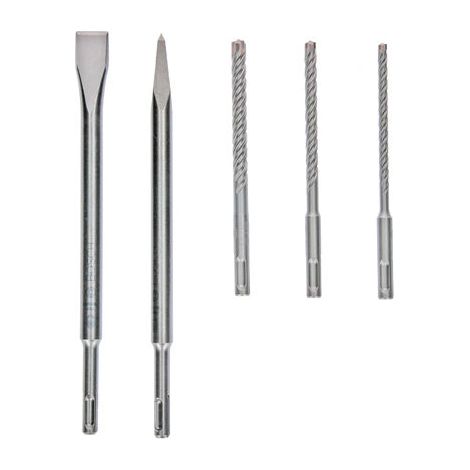 Bosch Juego de herramientas de perforación metal SDS-PLUS 5 piezas (1/2)