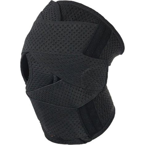 Genouillères avec stabilisateurs latéraux - Technologie mesh respirante - Genouillères avec bandage extra doux pour la course, l'entraînement et le sport, pour hommes et femmes - Taille XXL - Bandage (1/5)