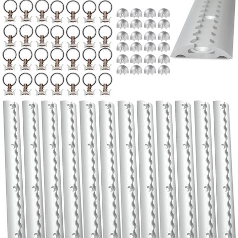 RAIL D'ARRIMAGE, Set de rail, Aluminium, Arrimage du chargement, 12×1M