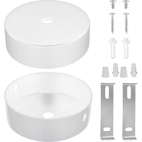 Cache Fil Lustre Baldaquin Plafond Blanc 100 X 24mm Rosace Plafond Cache Fil Lampe Baldaquin Salon Couloir Lustre Cuisine (1/5)