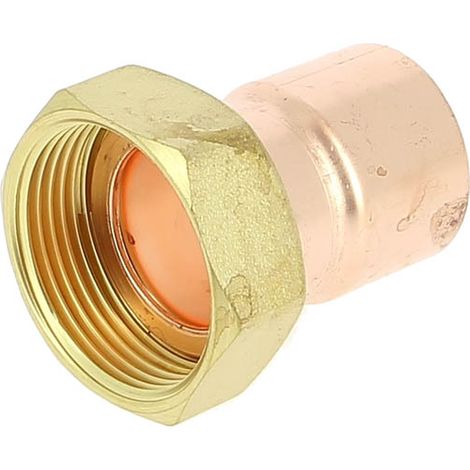 Anquier – Raccord droit 2 pièces FF écrou prisonnier – Ø32mm – Taraudage 1"1/4 – Cuivre pour installations sanitaires et chauffage