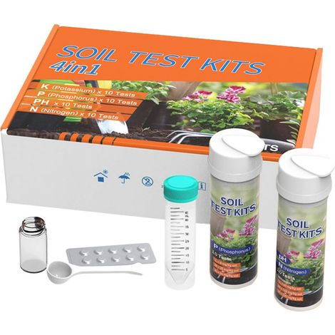 Boden-pH-Testset – 4-in-1-Nährstofftester – Analysator (1/5)