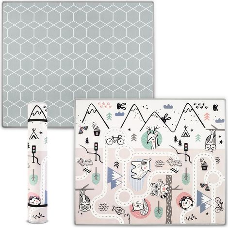 Tapis en mousse enroulable 180 x 150 x 15 cm nukido nk 342