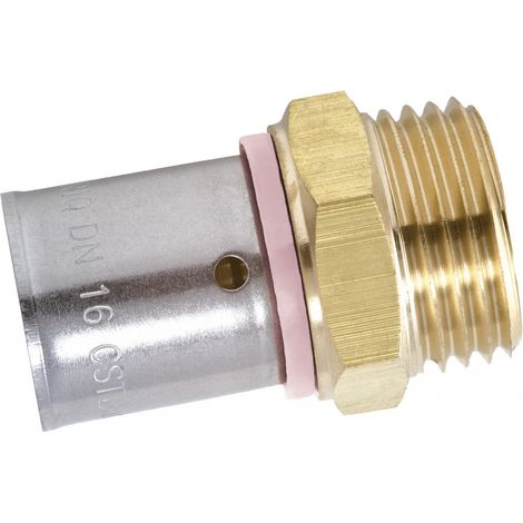 Messing gerade Quetschverschraubung M 15 x 21 für Rohr in pro QUICK PLOMBERIE