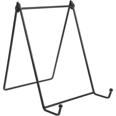 Chevalet métallique pour présentation d'assiettes et de photos-21X20X16CM-Black (1/3)