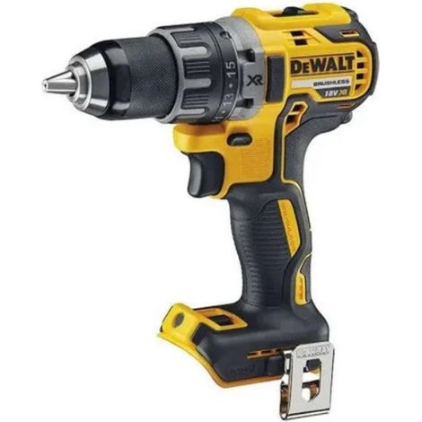 Dewalt – Perceuse-visseuse sans fil 18V 13 mm – Moteur Brushless – Couple 70Nm – 2 vitesses – Mandrin tout métal – Machine seule en carton emballage
