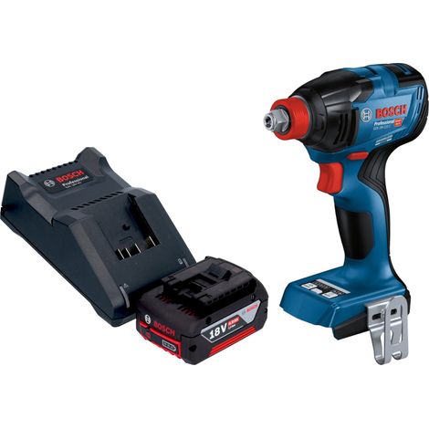 Bosch GDX 18V-210 C Avvitatore a impulsi professionale a batteria 18 V 210 Nm brushless + 1x batteria ricaricabile 4,0 Ah + caricabatterie