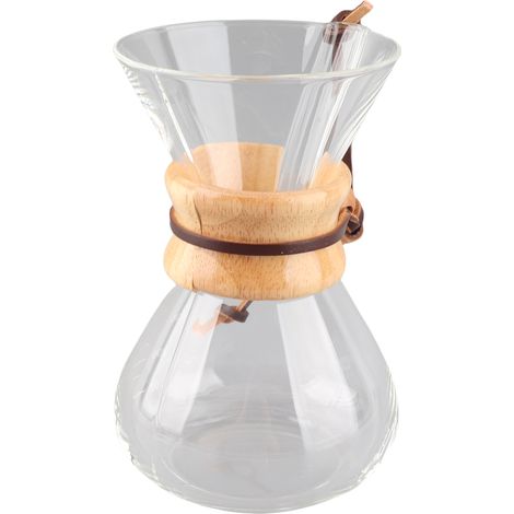 400 ml hitzebeständige Kaffeekanne aus Borosilikatglas für die manuelle Zubereitung von hausgemachtem Filterkaffee (1/5)