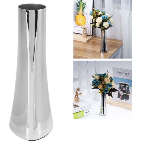 Vase Table Stainless Steel 304 Luxe Moderne Hauteur 17cm avec diamètres 3.5cm/6cm Ornement Maison et Office (1/5)