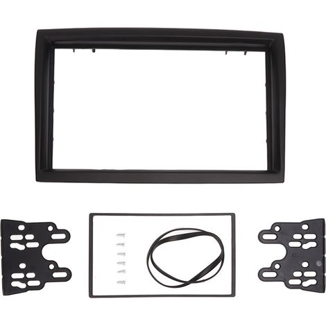 Akozon 2-DIN-Autoradio-Blende, schwarzer Ersatz für Citroen Jumper ab Baujahr 2006, universeller Montagesatz (1/5)