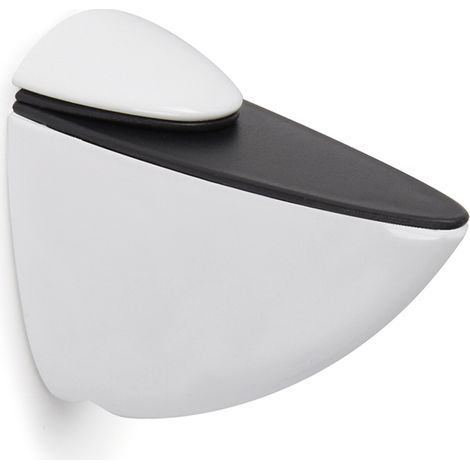 Soporte Regulable para Baldas de Cristal y Madera en Zamak Blanco  Medidas 317363 mm  Sistema de Fijación  -