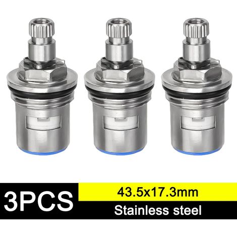 Inserts de robinet de remplacement 1/4" en acier inoxydable, valves de robinet à angle unique pour usage domestique, accessoires pour robinets de cuisine et de salle de bain