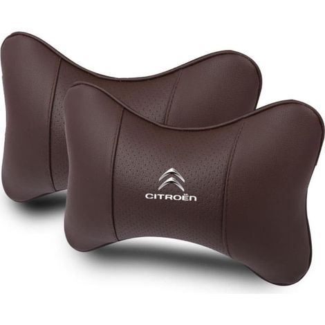 2pcs appui-tête, cuir, mousse à mémoire de forme, réglable, pour citroën (1/5)