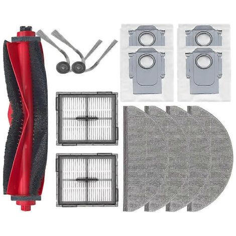 Accessoires de rechange pour Roborock Q8 Max Pro / Q8 Max Pro+ / Q8 / Q8 / Q8+ : brosse latérale principale, chiffons, filtre, sac à poussière