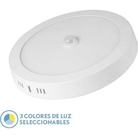 Downlight LED Superficie Jade 18w Blanco 1620lm Redondo con sensor