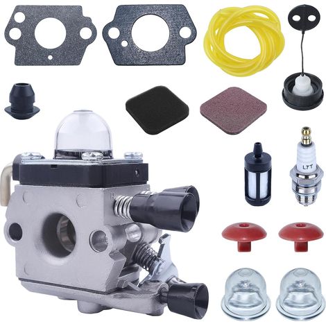 Carburateur FS80 pour STIHL FS85 FS85R FS80 FS72 FS74 FS75 FS76 FS85RX HS72 HS74 HS75 HS76 HS80 HS85 HL75 FH75 FC75 FC85 KM80 HT70 HT75 Coupe-bordures Débroussailleuse (1/5)