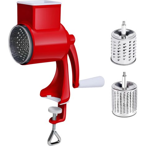 Macinano per noci, design a doppia lama, facile da pulire, rosso (1/2)