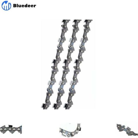 Juego de 3 cadenas para motosierra de 3/8"LP, 52 eslabones, 1,1 mm, 35 cm – Bajo retroceso – Compatible con Bosch AKE 35, Einhell, Husqvarna, Makita - AKE 35 S AKE-Crezuo