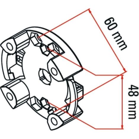 Support standard TM2 max 20Nm – Compatible moteurs tubulaires – Solution robuste pour motorisation de portail – Accessoire technique - MAX 20 NM NEW