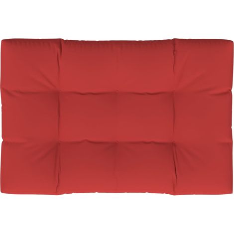 Maison Exclusive - Coussin de palette rouge 120x80x12 cm tissu (1/5)