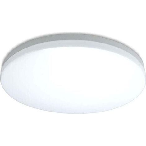 Plafonnier LED 12W, plafonnier 23 x 5 cm, étanche IP44, blanc neutre 4000K, lumière LED ronde pour salle de bain, chambre, couloir, entrée, cuisine (1/4)