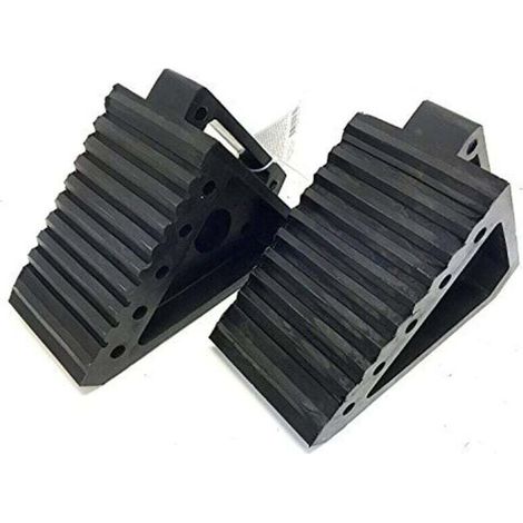 UlisemProducts 70472 Figurine de remorquage, cale de roue noire, lot de 2 (1/4)