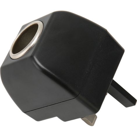 Adaptateur allume-cigare 110V-240V AC vers 12V DC avec voyant lumineux LED, prise UK, pour voiture. (1/5)