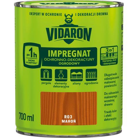 Vidaron jard铆n impregnaci贸n caoba R03 0.7L (1/2)