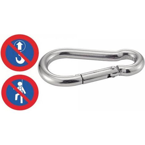 10 Mousquetons 4 mm - Inox A4 - D-Work (1/5)