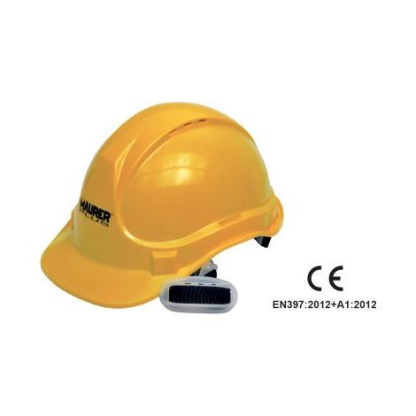 93768 MAURER ELMETTO PROTETTIVO REGOLABILE IN ABS GIALLO SENAPE MOD. TOP (1/2)