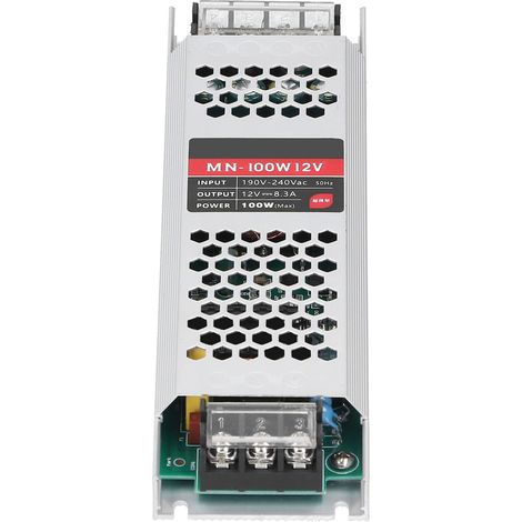 LED-Netzteil-Treiber Ultradünner langer Streifen Schalttransformator Wasserdicht 100W CTG (DC12V) (1/5)