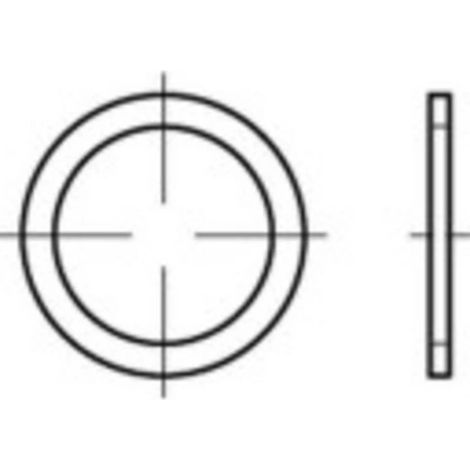 [NEUWERTIG] B-Ware Toolcraft Dichtring Dichtung Kupfer 48 Mm Form A Din 7603 Flachring 50 Stück