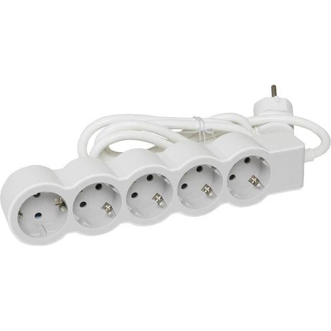 Base múltiple de 5 tomas con cable 694555 de Legrand