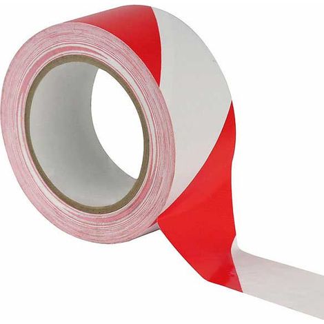 Adhesif de marquage Danger Rouge/blanc 50mm x 66M Lima