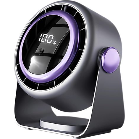 Ventilateur Bureau Ventilateur Portable Silencieux À Affichage Numérique (1/5)
