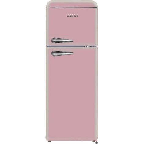 Akai Frigorifero Doppia Porta Retro' Vintage Rosa CLASS280KPK