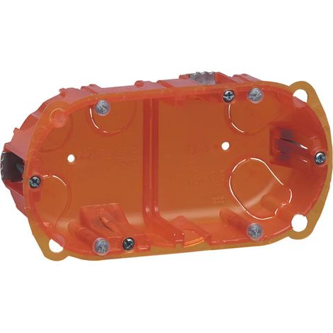Boîte d'encastrement - 2 postes - Ø 67 mm - Profondeur 50 mm - Multimatériaux Batibox - 080122 - Legrand